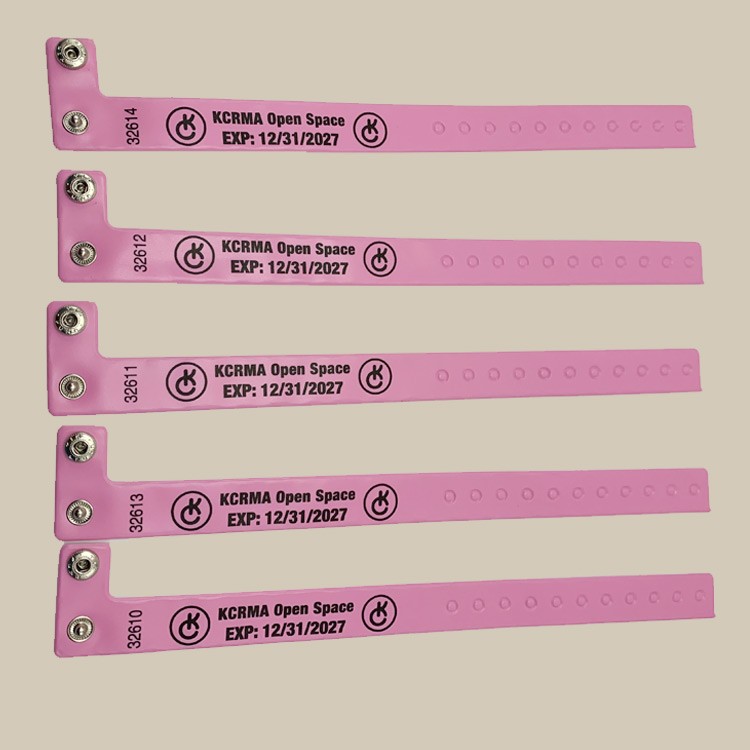 Custom Printing PVC Wristband with Metal Buckle