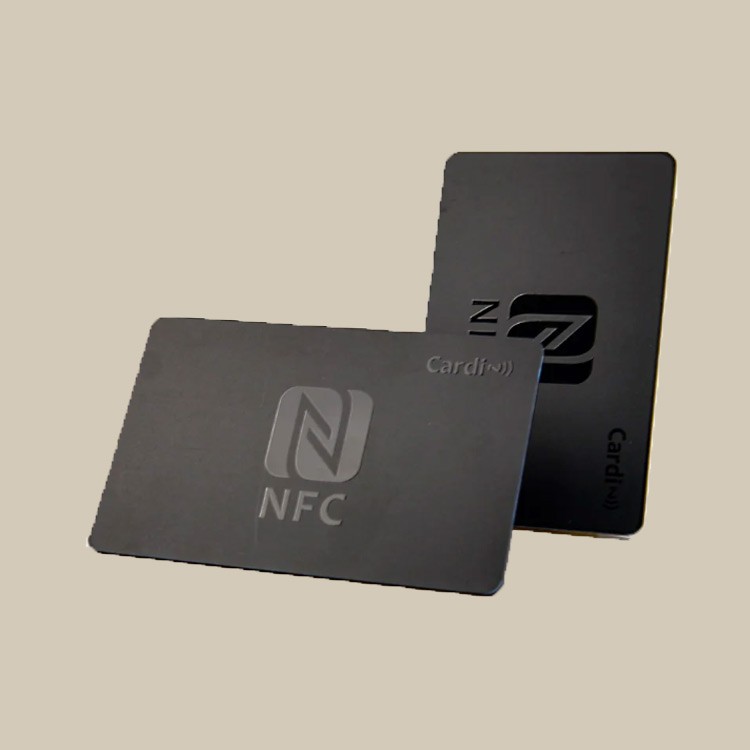 Full Black NFC Business card NFC Blank PVC Black Cards