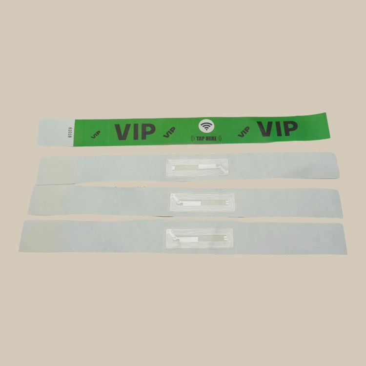 ISO15693 ICODE SLIX TYVEK WRISTBAND WITH RFID INLAY