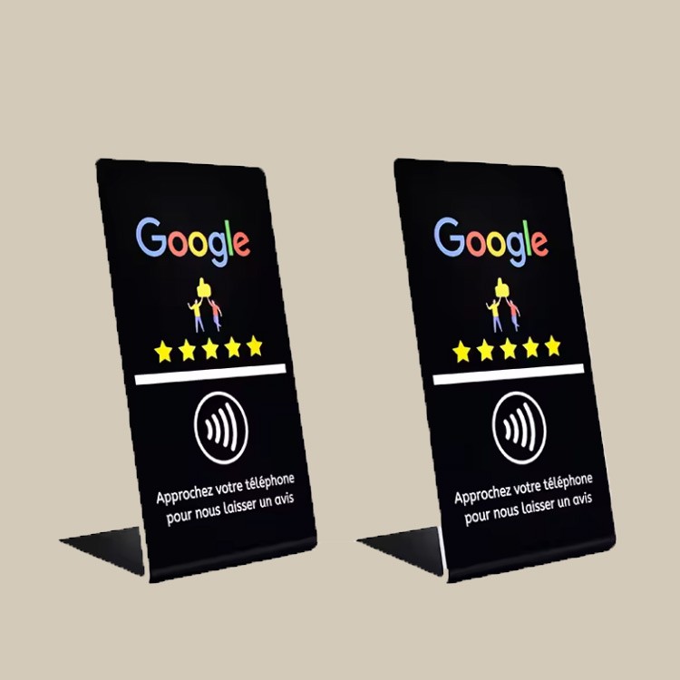 L Shaped NFC Menu Review NFC Card Google Review NFC Stand for Business