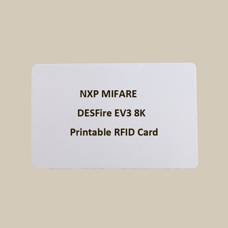 MIFARE DESFire EV3 8K ISO White PVC Card