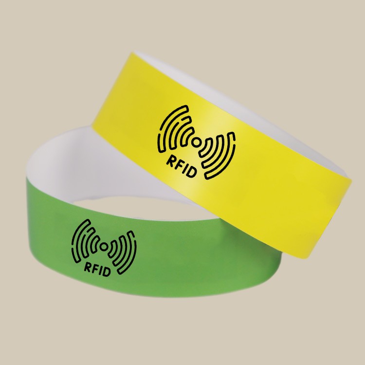 Mifare Classic RFID PP synthetic paper wristband For Access Control