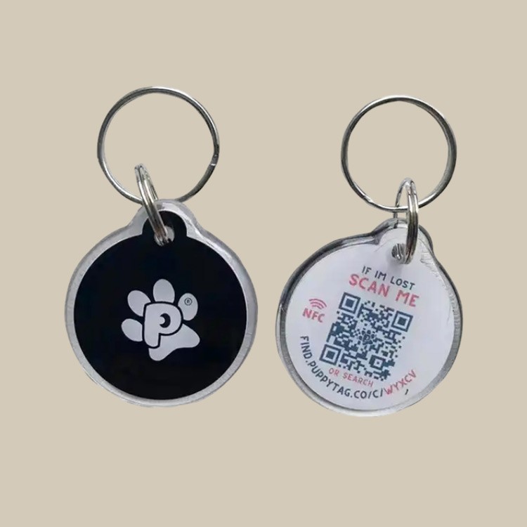 NTAG213 NFC PET Epoxy Tag With Unique QR URl