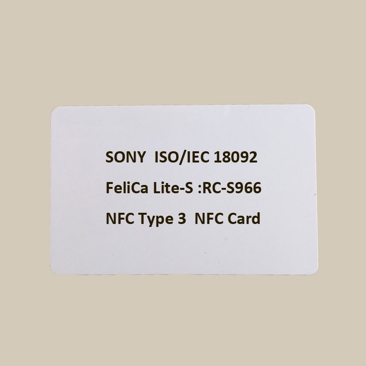 SONY Felica Lite-S Type 3 NFC PVC Card